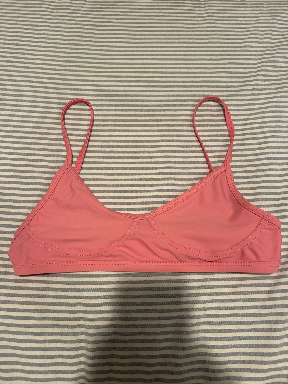 Women’s Pink Scoop Bikini Top